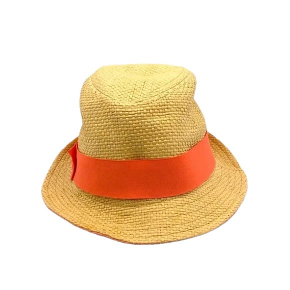 Straw👒Fedora Hat with Pink Bow - Picture 6 of 7